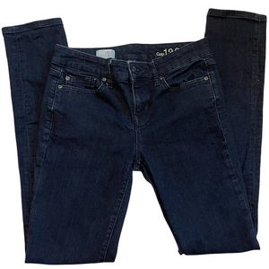 GAP 1969 Mid-Rise Skinny Dark Denim Blue Jeans Size 26/2R Regular Fit